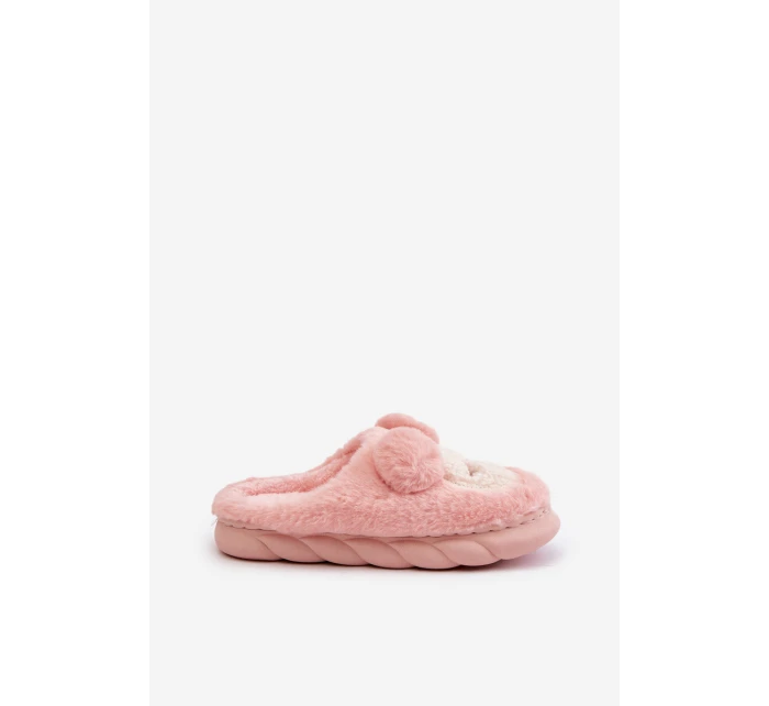Ciepłe Futrzane Kapcie Damskie Różowe Jozelinetta Ciepłe Futrzane Kapcie Damskie Różowe Jozelinetta