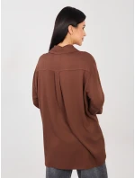 Košeľa LK KS 510197.12P hnedá