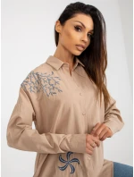 Košeľa TO KS 7005.34P béžová