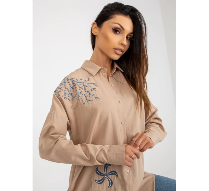 Košeľa TO KS 7005.34P béžová