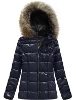 Dámska lakovaná prešívaná dámska bunda LD-7695 - LIBLAND Dámska lakovaná prešívaná dámska bunda LD-7695 - LIBLAND