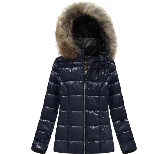 Dámska lakovaná prešívaná dámska bunda LD-7695 - LIBLAND Dámska lakovaná prešívaná dámska bunda LD-7695 - LIBLAND