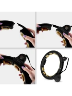 Čierna/zlatá HHM13 Magnetický set Hula Hop s počítadlom HMS + BR163 Čierny pás na chudnutie Čierna/zlatá HHM13 Magnetický set Hula Hop s počítadlom HMS + BR163 Čierny pás na chudnutie
