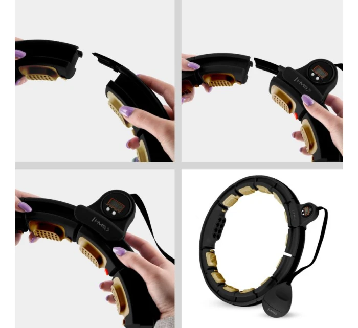 Čierna/zlatá HHM13 Magnetický set Hula Hop s počítadlom HMS + BR163 Čierny pás na chudnutie Čierna/zlatá HHM13 Magnetický set Hula Hop s počítadlom HMS + BR163 Čierny pás na chudnutie