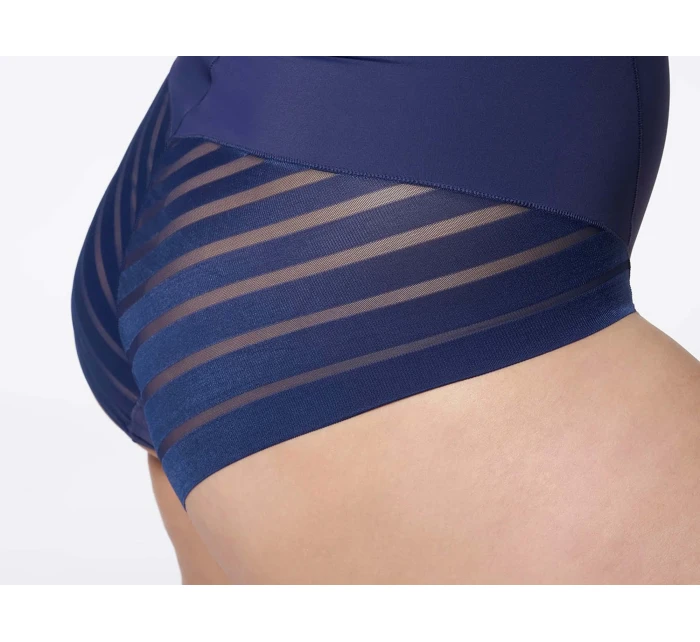 Zoštíhľujúce nohavičky 141 (vysoký pás) námornícka modrá - Julimex Zoštíhľujúce nohavičky 141 (vysoký pás) námornícka modrá - Julimex