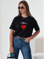 Dámské tričko černé model 21976458 - Dstreet Dámské tričko černé model 21976458 - Dstreet