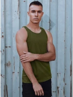 Pánské zelené tričko bez rukávů Dstreet model 21979526 - FashionStreet