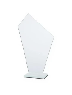 Sklenená trofej s matným podstavcom