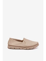 Dámske kožené slip-on topánky Maciejka 03512-04 Beige