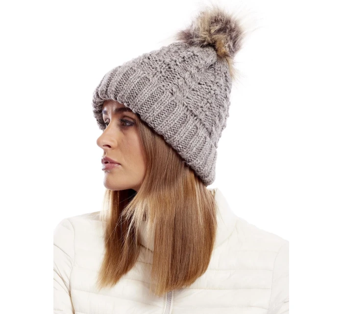 Dámska čiapka AT CZ 1716501 36 svetlo hnedá