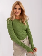 Sweter PM SW model 18900662 khaki - FPrice Sweter PM SW model 18900662 khaki - FPrice