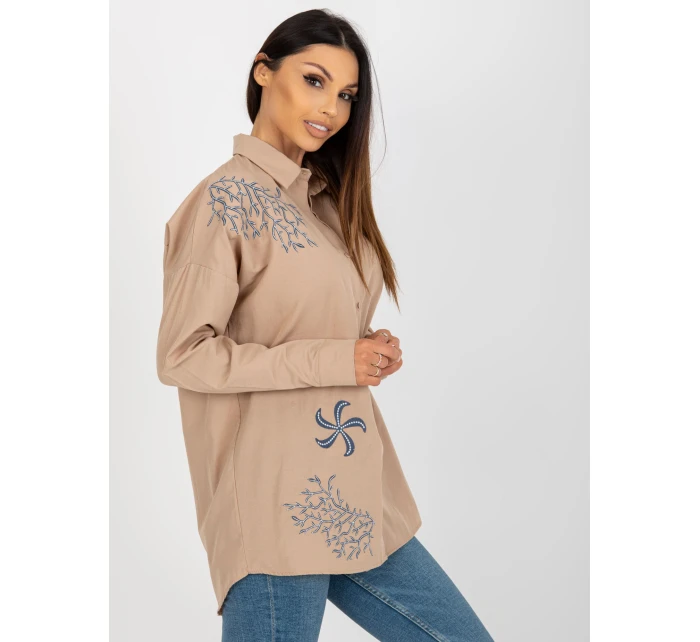 Košeľa TO KS 7005.34P béžová