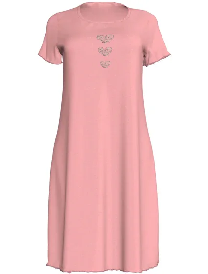 Dámska nočná košeľa Clara 00-19-4248-428 staroružová - Vamp Dámska nočná košeľa Clara 00-19-4248-428 staroružová - Vamp