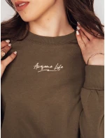 Dámská oversize mikina hnědá Dstreet model 21975364 - FashionStreet