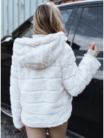 Dámská oboustranná kožešinová bunda s kapucí světle béžová Dstreet model 21993387 - FashionStreet