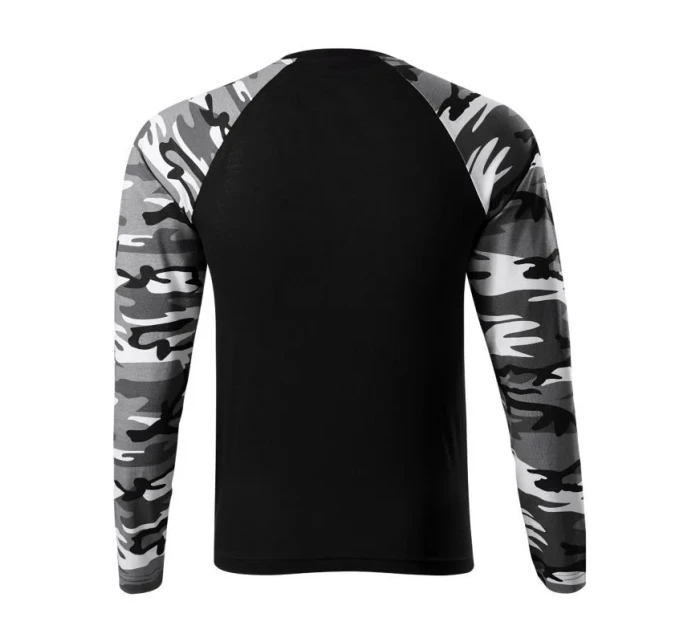 Tričko Malfini Camouflage LS M MLI-16632 camouflage gray pánske