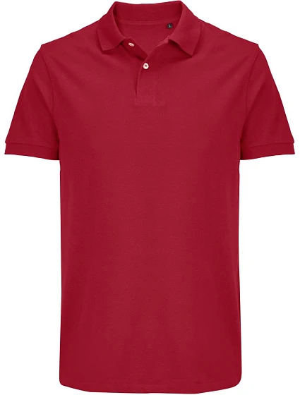 SOL'S Pacific Unisexové polo tričko z hrubej bavlny 25.4439 folk red SOL'S Pacific Unisexové polo tričko z hrubej bavlny 25.4439 folk red
