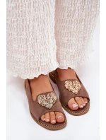 Dámské Sandály S Ozdobným Tmavě Béžové model 21691539 - S.Barski