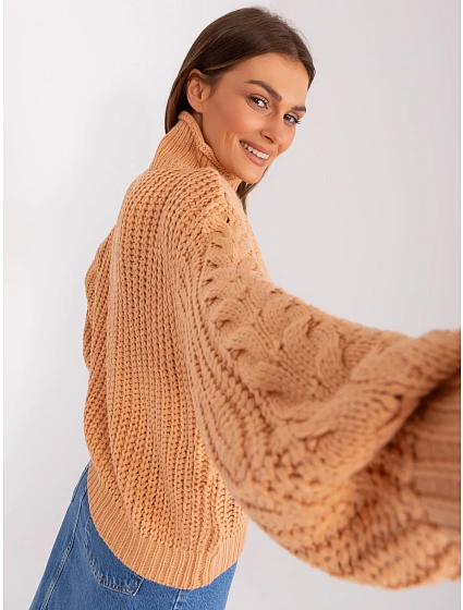 Sweter AT SW model 18884836 brzoskwiniowy - FPrice Sweter AT SW model 18884836 brzoskwiniowy - FPrice