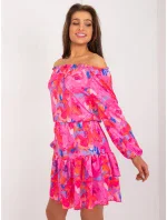 WN SK 8282 šaty.32 tmavoružová