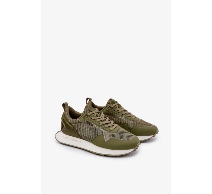 Pánske tenisky na platforme Big Star HI-POLY SYSTEM - khaki Pánske tenisky na platforme Big Star HI-POLY SYSTEM - khaki