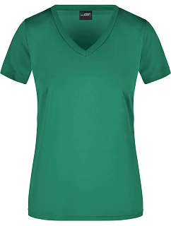 JN Dámské sportovní tričko s výstřihem do V 02.0 green model 22489160 - Daiber