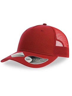 Atlantis Headwear Zion 5-panelová truckerová čiapka 33.0120 červená/červená