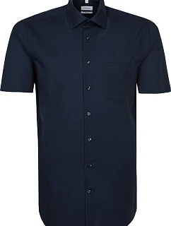 Seidensticker Shirt Regular SSL Košeľa s krátkym rukávom 78.3001 tmavomodrá
