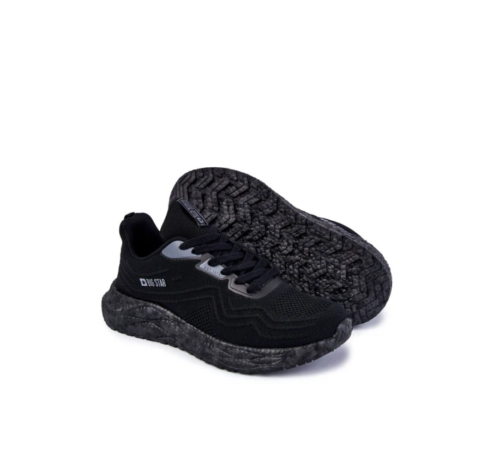Lekkie Męskie Buty Sportowe Big Star KK174018 Czarne