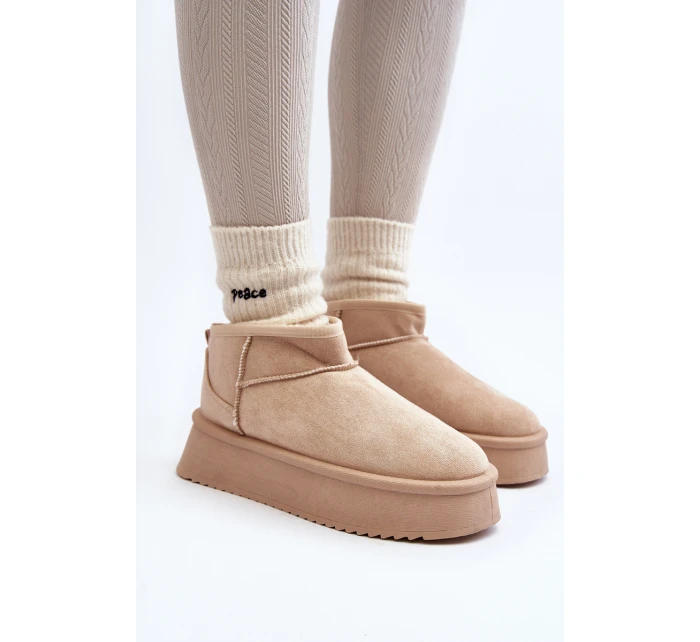 Dámské Sněhule Na Podrážce Beige model 21645981 - Boto