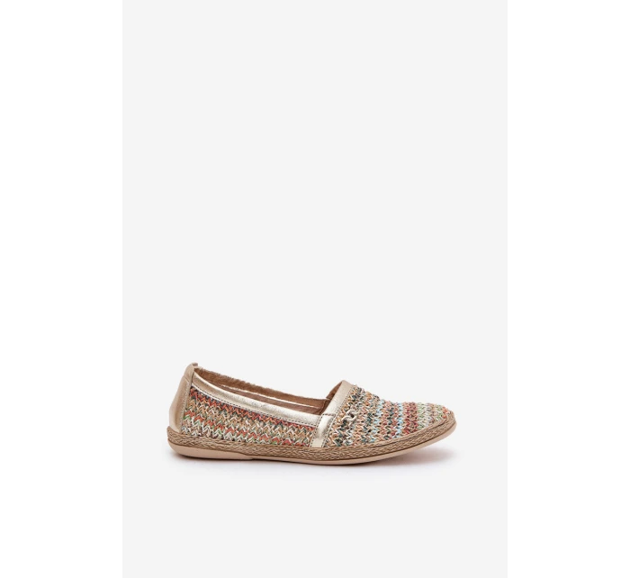 Elegantní Kožené Espadrilky S Pletením Multikolor model 21684984 - Zazoo