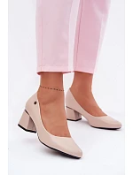 Lodičky na podpätku Vinceza Beige Lodičky na podpätku Vinceza Beige