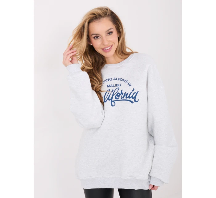 WT BL mikina A1065.55 svetlo šedá