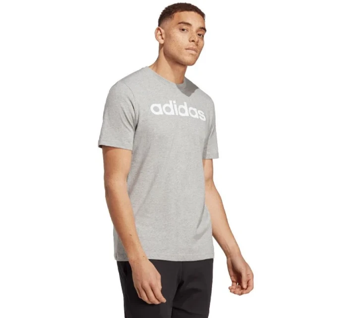 Adidas Essentials Single Jersey Lineárne vyšívané logo Tee M IC9277 Muži