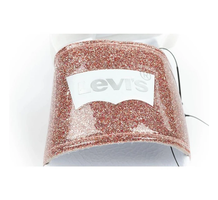 Levi's dětské žabky Pool S Mini dívčí třpytivé sandály dětské