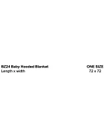 Babybugz BZ 24 Detská deka s kapucňou 71.0024 biela/biela