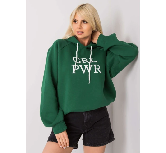 Mikina EM BL 651/3.39X tmavo zelená