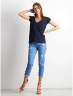 Tričko RV TS 4839.10P tmavo modrá