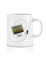 Personalizovaný klasický biely keramický hrnček s objemom 300 ml s fotografiou a cestovateľským motívom Personalizovaný klasický biely keramický hrnček s objemom 300 ml s fotografiou a cestovateľským motívom