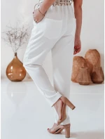 Dámské máslové kalhoty s květinami ecru Dstreet model 21984424 - FashionStreet Dámské máslové kalhoty s květinami ecru Dstreet model 21984424 - FashionStreet