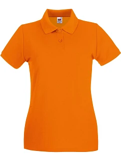 Fruit of the Loom Lady-Fit Premium Polo Dámske piqué polo 16.3030 oranžové