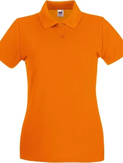 Fruit of the Loom Lady-Fit Premium Polo Dámske piqué polo 16.3030 oranžové