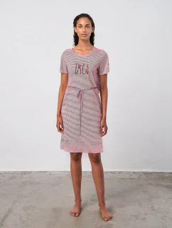 Pruhovaná noční košilka model 19161338 - Vamp