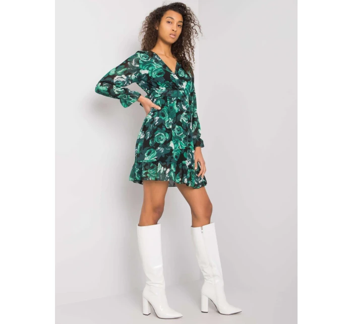 Šaty DHJ SK 12220 1.10P tmavo zelená