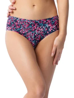 Dámské kalhotky classic tm. modré s vzorem model 20572489 - Julimex