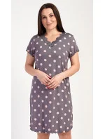 Dámska nočná košeľa s krátkym rukávom Polka dot