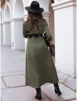 Khaki midi šaty MORTISZ FashionStreet EY2379