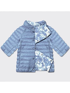 Dámska obojstranná bunda s 3/4 rukávmi Minority Light Blue/Flowers (M23-7010-50)