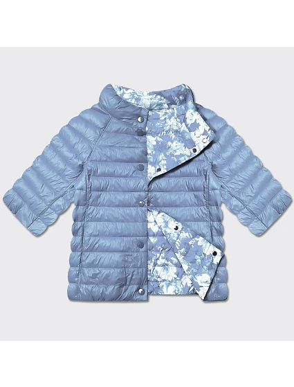 Dámska obojstranná bunda s 3/4 rukávmi Minority Light Blue/Flowers (M23-7010-50) Dámska obojstranná bunda s 3/4 rukávmi Minority Light Blue/Flowers (M23-7010-50)
