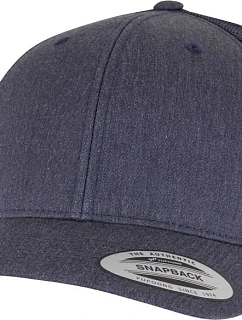Flexfit 6606/6606T 6-panelová vintage čiapka „Trucker“ 55.6606 heather navy